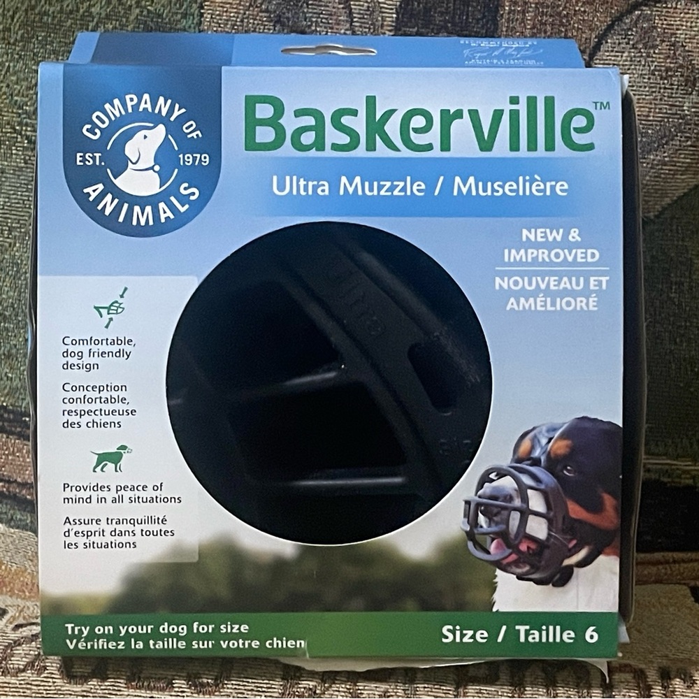 Baskerville Ultra Muzzle Size 6 for Large Dogs NEW